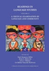 Readings in Language Studies, Volume 6 : A Critical Examination of Language and Community - Book