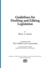 Guidelines for Drafting and Editing Legislation - Book
