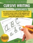 Trace & Learn - Cursive Writing : Practice Worksheets - Book