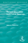 Recent Education from Local Sources - eBook