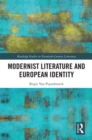 Modernist Literature and European Identity - eBook