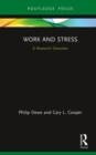 Work and Stress: A Research Overview : A Research Overview - eBook