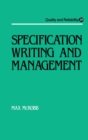 Specification Writing and Management - eBook