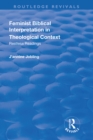 Feminist Biblical Interpretation in Theological Context : Restless Readings - eBook