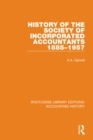 History of the Society of Incorporated Accountants 1885-1957 - eBook