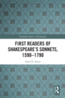 First Readers of Shakespeare's Sonnets, 1590-1790 - eBook