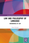 Law and Philosophy of Language : Ordinariness of Law - eBook