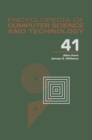 Encyclopedia of Computer Science and Technology : Volume 41 - Supplement 26 - Application of Bayesan Belief Networks to Highway Construction to Virtual Reality Software and Technology - eBook