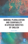 Nominal Pluralization and Countability in African Varieties of English - eBook