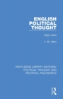 English Political Thought : 1603-1644 - eBook