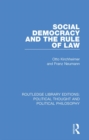 Social Democracy and the Rule of Law - eBook
