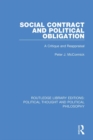 Social Contract and Political Obligation : A Critique and Reappraisal - eBook