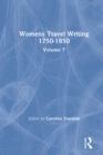 Womens Travel Writing 1750-1850 : Volume 7 - eBook