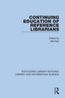 Continuing Education of Reference Librarians - eBook