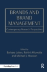 Brands and Brand Management : Contemporary Research Perspectives - eBook