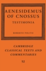 Aenesidemus of Cnossus : Testimonia - Book