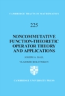 Noncommutative Function-Theoretic Operator Theory and Applications - eBook