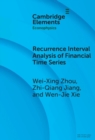 Recurrence Interval Analysis of Financial Time Series - eBook
