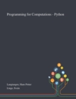 Programming for Computations - Python - Book