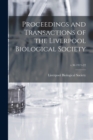 Proceedings and Transactions of the Liverpool Biological Society; v.36 1921-22 - Book