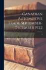 Canadian Automotive Trade September-December 1922; 2 - Book