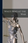 Who's Who at the War - Book