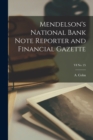 Mendelson's National Bank Note Reporter and Financial Gazette; VI No. 25 - Book