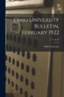 Ohio University Bulletin, February 1922; v.17, no.23 - Book