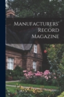 Manufacturers' Record Magazine - Book