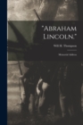 "Abraham Lincoln." : Memorial Address - Book