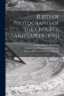 [Lists of Photographs of the Crocker Land Expedition] - Book