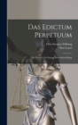 Das Edictum Perpetuum : Ein Versuch Zu Dessen Wiederherstellung - Book