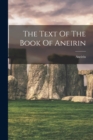 The Text Of The Book Of Aneirin - Book