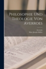 Philosophie Und Theologie Von Averroes - Book