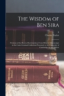 The Wisdom of Ben Sira; Portions of the Book of Ecclesiasticus From Hebrew Manuscripts in the Cairo Genizah Collection Presented to the University of Cambridge by the Editors - Book