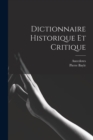 Dictionnaire Historique et Critique - Book