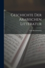 Geschichte der arabischen Litteratur - Book
