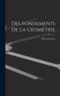 Des fondements de la geometrie - Book