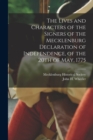 The Lives and Characters of the Signers of the Mecklenburg Declaration of Independence, of the 20th of May, 1775 - Book