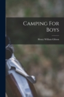 Camping For Boys - Book