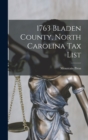 1763 Bladen County, North Carolina tax List - Book