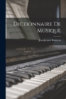 Dictionnaire de musique - Book