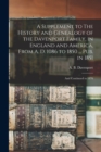 A Supplement to The History and Genealogy of the Davenport Family, in England and America, From A. D. 1086 to 1850 ... Pub. in 1851; and Continued to 1876 - Book