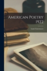 American Poetry 1922 - Book