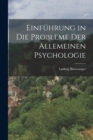 Einfuhrung in die Probleme der allemeinen Psychologie - Book