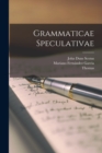 Grammaticae Speculativae - Book