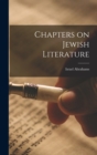 Chapters on Jewish Literature - Book