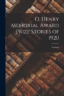 O. Henry Memorial Award Prize Stories of 1920 - Book