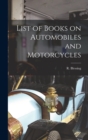 List of Books on Automobiles and Motorcycles - Book