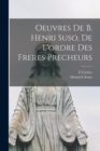Oeuvres De B. Henri Suso, De L'ordre Des Freres Precheurs - Book